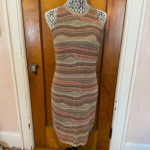 Steve Madden Striped Metallic Knit Dress